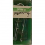 Kit 2 Basculantes Gancho Zincados Plata 1/4'
